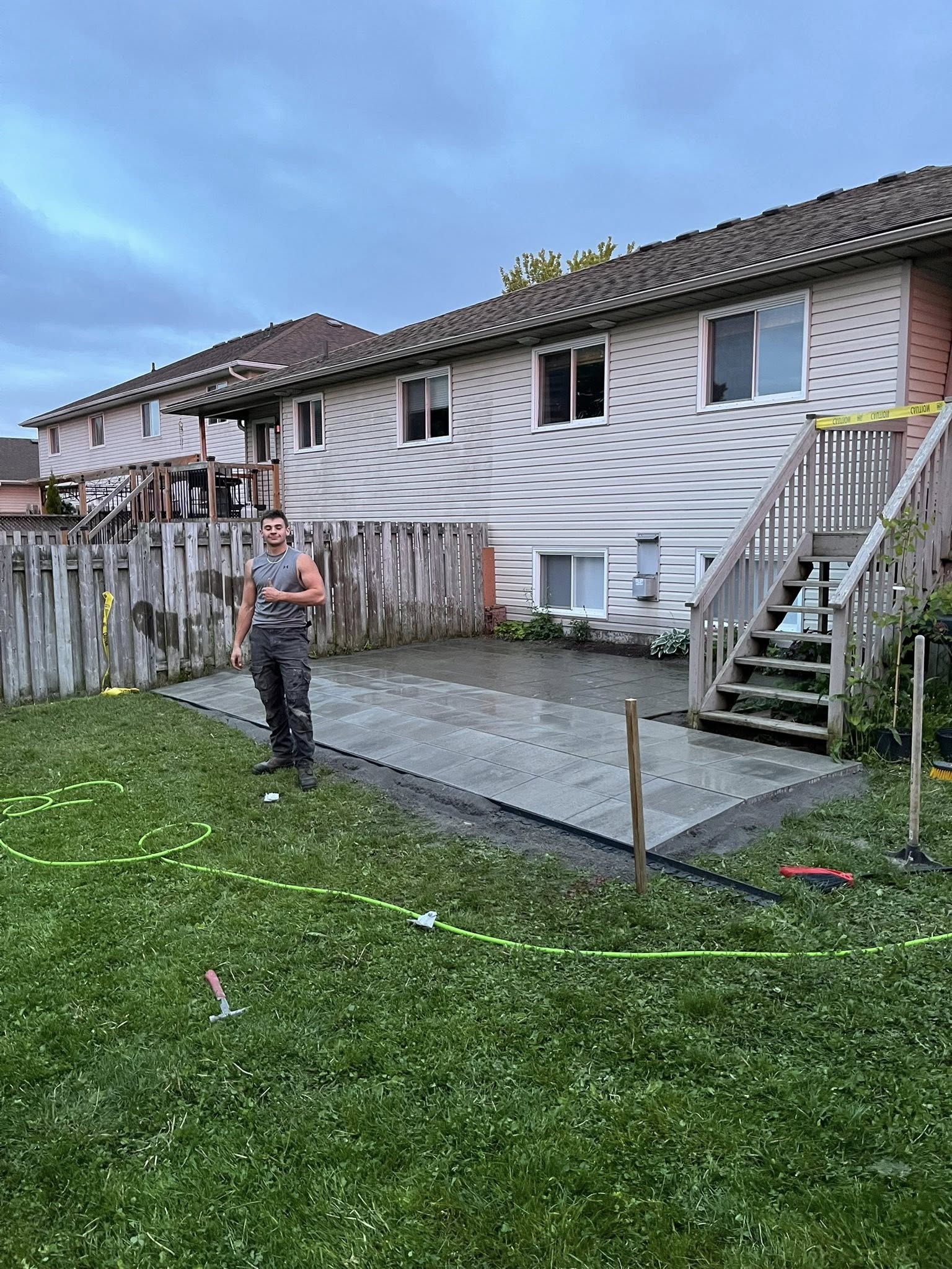 Patio stone interlock - After